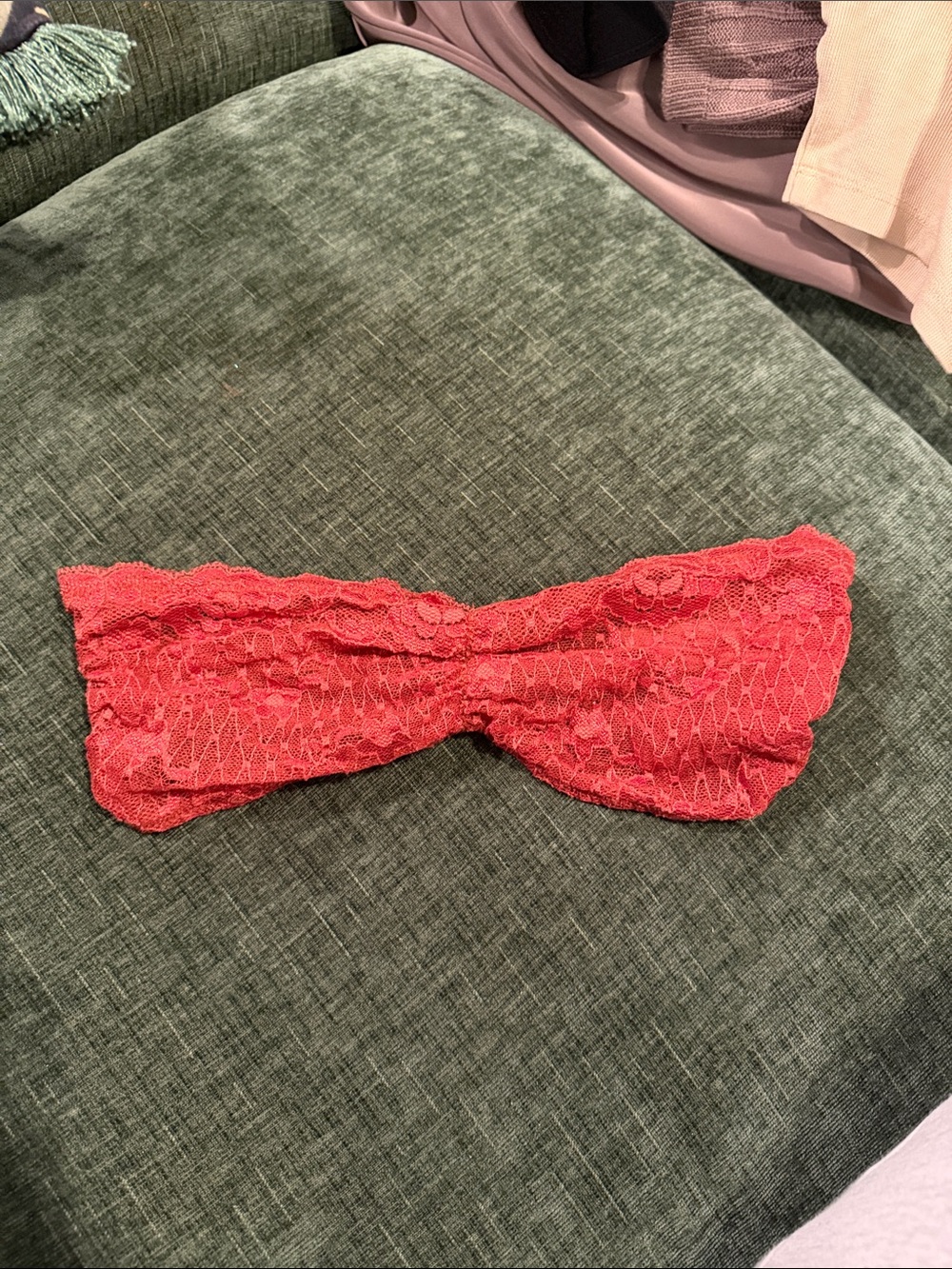 Free People Red Lace Bandeau